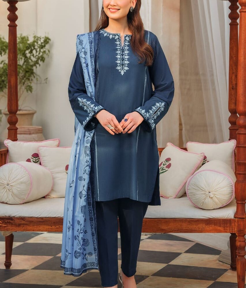 3 Pc Lawn Suit