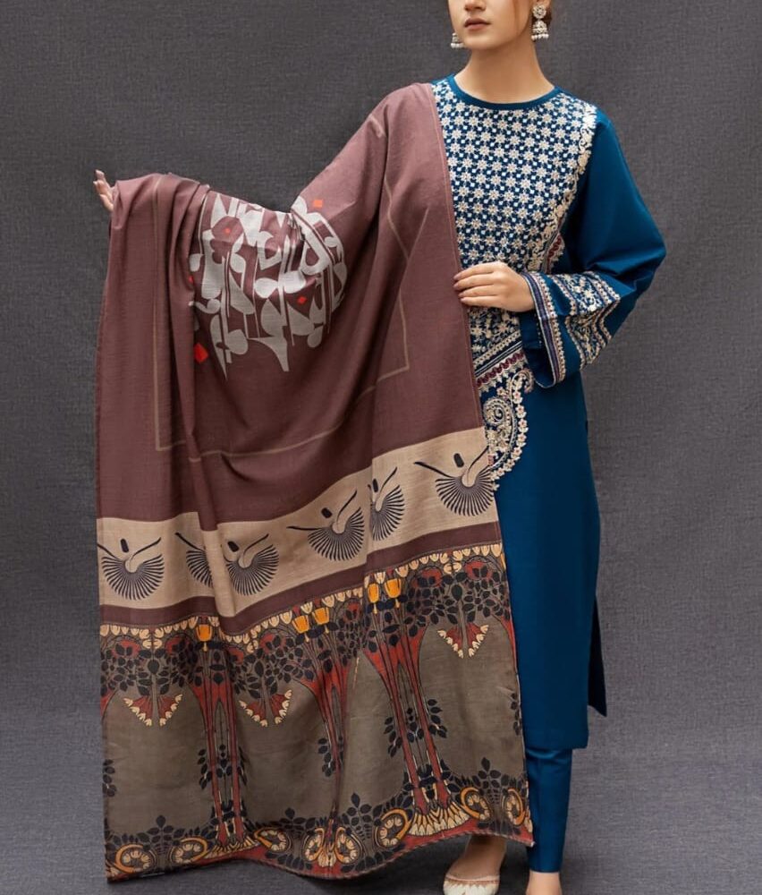 3 Pc Lawn Suit