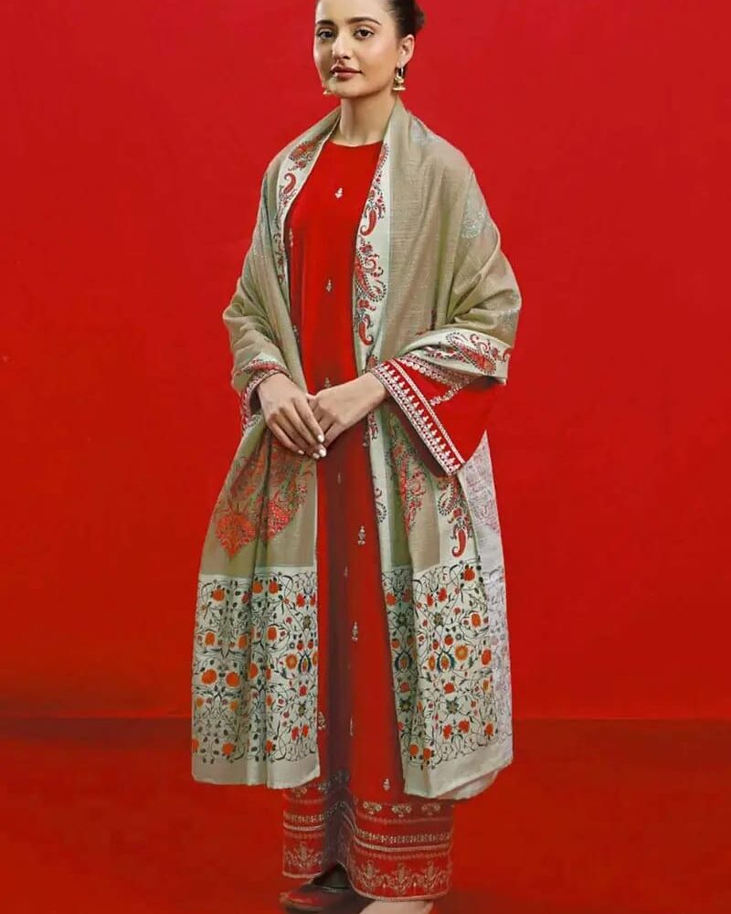 3 Pc Lawn Suit