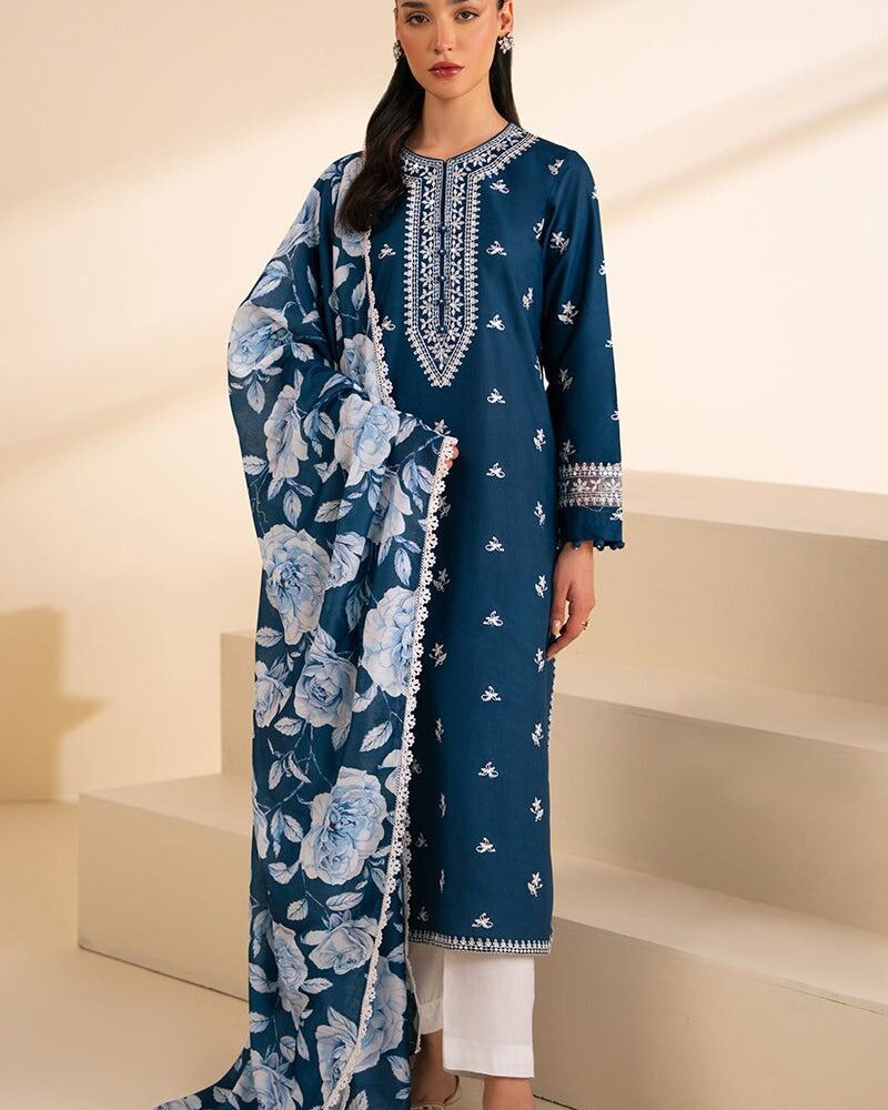 3 Pc Lawn Suit