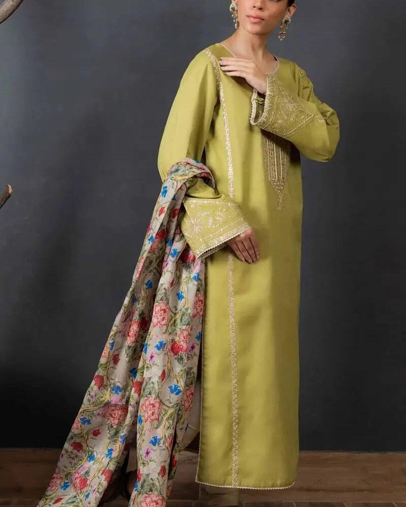 3 Pc Lawn Suit