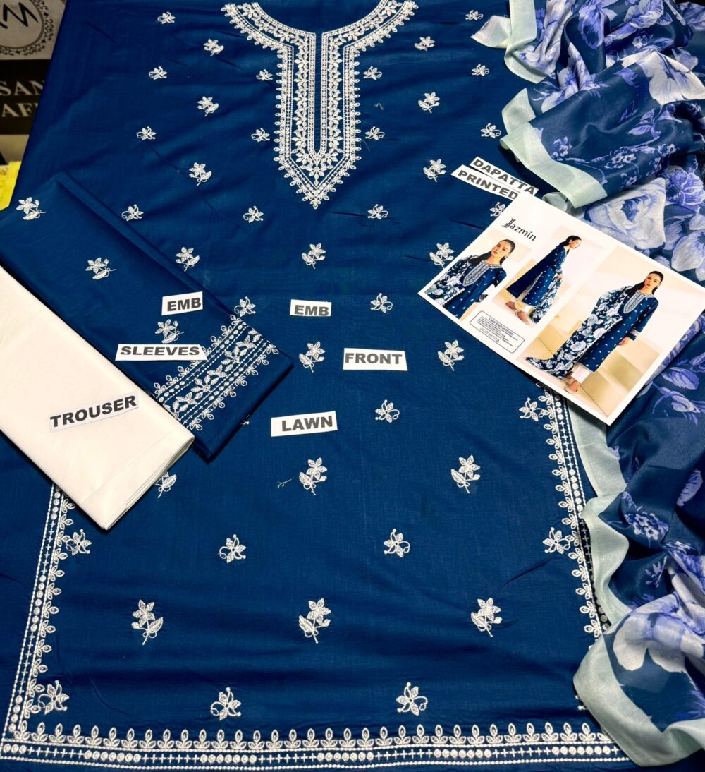 3 Pc Lawn Suit - Image 2
