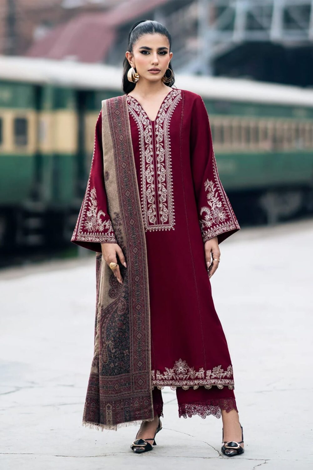 3 Pc Lawn Suit