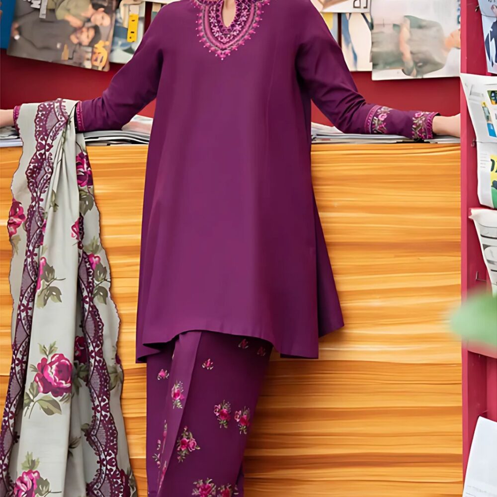 3 Pc Lawn Suit