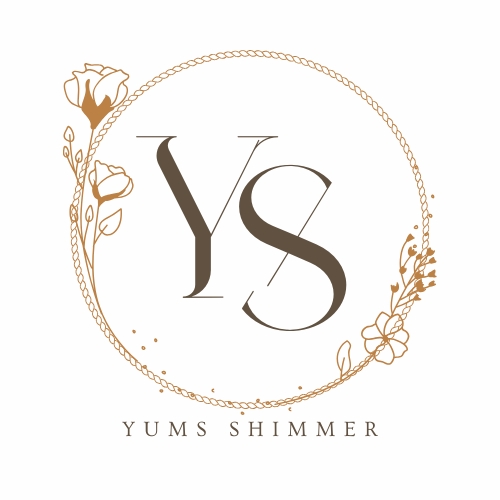 Grey Brown Circle Floral Initial Wedding Logo